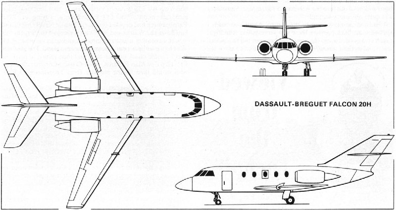 бизнес джет Dassault Falcon 20